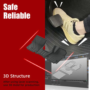 Alfombrilla de <span class=keywords><strong>maletero</strong></span> trasero TPE 3D de alta calidad, alfombrilla de <span class=keywords><strong>maletero</strong></span> antideslizante impermeable para Hyundai Starex Camper RHD 2023-2025, 7 asientos de combustible - Product Image 3