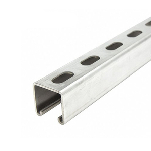 Riel de Acero Duradero de Múltiples Tamaños, Canal Tipo C Ranurado, Acero Galvanizado, Riel Unistrut Tipo C, Canal de Riel 41X41X2.5 - Product Image 3