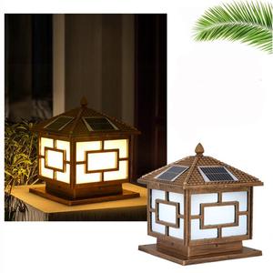 Lampes solaires LED en alliage d'aluminium pour portail/clôture, base E27, étanches IP65, lumière de pilier extérieure 2W/3W 25000mAh CRI 95 6000K - Product Image 2