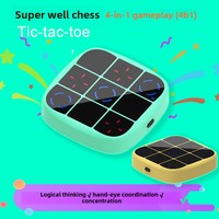 Hifungo B200 Smart Tic-Tac-Toe Interaktives Plastik-ABS-Tischspielzeug Multifunktionales Eltern-Kind-Gehirnspielgerät