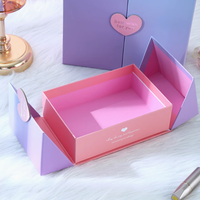 Boîte cadeau personnalisée à double porte et ouverture frontale, gaufrée, pour emballages de soins de la peau et de cosmétiques - Présentation artisanale