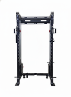 Support mural à squats KUNGFU Fitness 3x3 avec poulie double et câble, appareil de musculation fonctionnel mural