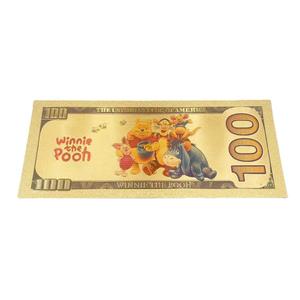 Banconota Commemorativa in Foglia d'Oro <span class=keywords><strong>Winnie</strong></span> <span class=keywords><strong>the</strong></span> <span class=keywords><strong>Pooh</strong></span> e Tigger, Regalo <span class=keywords><strong>da</strong></span> Collezione in Plastica - Product Image 2