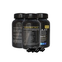 Capsules de Shilajit de l'Himalaya 100% véganes, compléments alimentaires à base de plantes avec Ashwagandha, Rhodiola Rosea, Panax Ginseng et minéraux