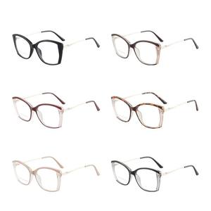 Monture de lunettes œil-de-chat Tr90 52 19 140 avec verres anti-lumière bleue, monture complète tendance pour femme - Product Image 3