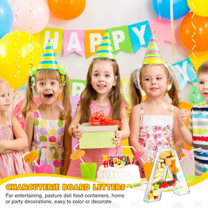 حروف مخصصة حروف قابلة للتعبئة من الأكريليك علبة حلوى طعام علبة أكريليك حروف ورقم وجبة خفيفة - Product Image 6