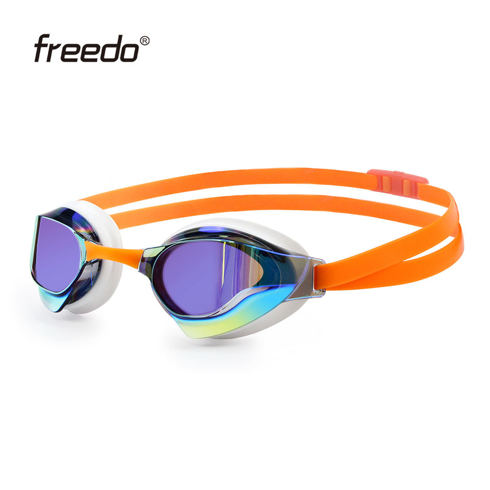 Competitive Racing Goggels Racing Anti-fog Swimming Goggles Colorful Competition Goggles for Adult ...