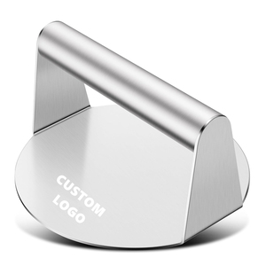 Servicio de Logotipo Personalizado, Prensa <span class=keywords><strong>para</strong></span> <span class=keywords><strong>Hamburguesas</strong></span> de Acero Inoxidable 304, Herramienta <span class=keywords><strong>para</strong></span> Hacer <span class=keywords><strong>Hamburguesas</strong></span> de 5.5 Pulgadas <span class=keywords><strong>para</strong></span> <span class=keywords><strong>Plancha</strong></span> y Parrilla - Product Image 3