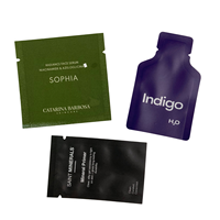 Sachets en PET/PE scellés sur 3 côtés, durables, de marque Rainbow, taille personnalisable, sachets en plastique vides pour échantillons cosmétiques, vente en gros