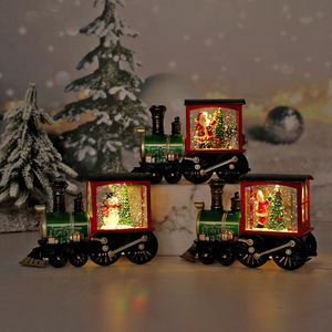 2024 Christmas Decoration Gifts Creative Small Plastic Train Santa Claus Water Ball <b>Lights</b> High Quality Christmas <b>Tree</b> Holiday - Product Image 6