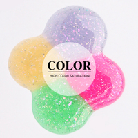Fournitures pour ongles professionnels Salon de beauté Marque privée Soak off hema free Glitter UV Nail Gel Polish Set kit pour ongles en gel