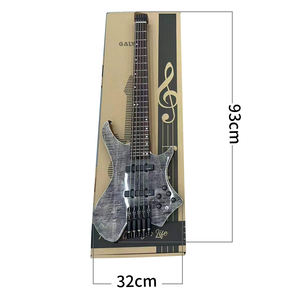 Guitare <span class=keywords><strong>Basse</strong></span> Électrique Sans Tête Pratique pour les Déplacements, Design Léger Original pour Débutants en Musique, Idéale pour les Fêtes, Hommes et Femmes - Product Image 4
