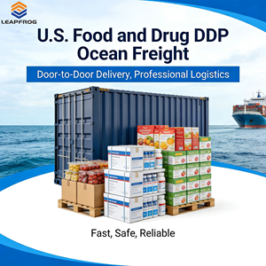 Expédition maritime LCL porte-à-porte stable de Chine vers les États-Unis pour bâtonnets de snacks épicés, gelées, bubble tea et fruits secs - Product Image 1