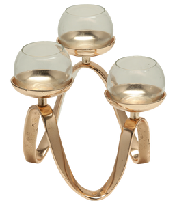 Portavelas para decoraciones del hogar y portavelas de buena calidad premium Portavelas de aluminio plateado - Product Image 4