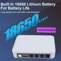 Alimentation sans coupure UPS12V9V5V DC Mini UPS 10050mAh Batterie au lithium UPS en ligne pour ordinateur WIFI Routeur Modem