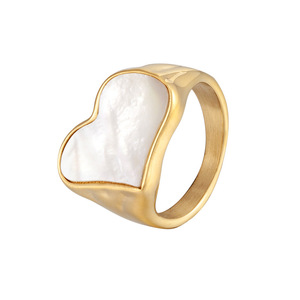 Factory Direct Supply Titanium <b>Steel</b> Shell <b>Ring</b> Women's Roman Arc <b>Ring</b> Oval European and American Ornament Wholesale - Product Image 5