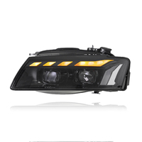 Ensemble de phares LED KGKB pour Audi A5 S5 B8 2008-2011, mise à niveau style RS, lentille de projecteur 6000K, clignotant séquentiel, Plug & Play