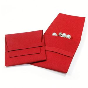 Bolsas de Embalaje para Dropshipping, Bolsa de Almacenamiento de Joyería de Tela de Fibra Ultrafina con Grabado de Palabras y Logotipo - Product Image 4
