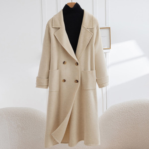 Nuovo <span class=keywords><strong>Cappotto</strong></span> Lungo da Donna Elegante, Caldo e Confortevole, Realizzato in 100% Lana, Antivento e Perfetto per le Condizioni Meteorologiche Ventose - Product Image 3