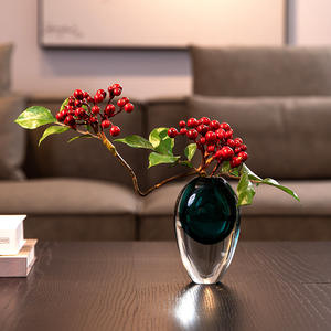 एल आधुनिक प्रकाश लक्जरी अंडाकार ग्लास vase रचनात्मक लिविंग रूम हाइड्रोपोनिक फूल क्रिस्टल वेस - Product Image 2