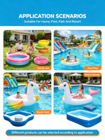 China Fabrik Bestseller PVC Aufblasbarer Swimmingpool für den Heimgebrauch Kinder & Erwachsene Übergroßer Faltbarer Verdickter Outdoor-Pool mit Rahmen