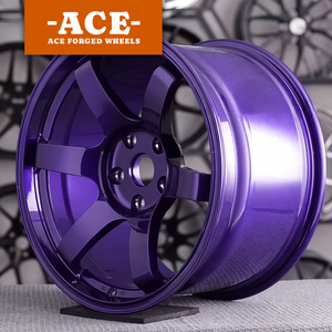 Rines de Aleación Forjados Personalizados Estilo <span class=keywords><strong>TE37</strong></span> Color Borgoña para Autos de Pasajeros Nissan GTR 350Z 370Z Toyota Supra GR86 Civic Mazda - Product Image 1