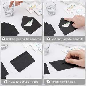 <span class=keywords><strong>Enveloppes</strong></span> en papier de luxe personnalisées de style occidental pour l'envoi de cartes postales et de mariage en gros - Product Image 6