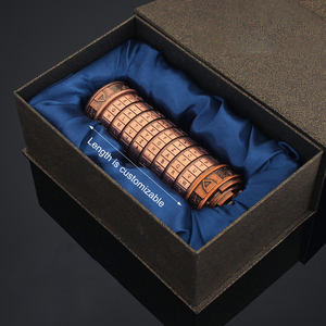 YUESHEN Custom Extended Da Vinci Code Cryptex Lock Mini Puzzle Letter Password Hidden Compartment Gift CNC Machining <strong>Parts</strong> - Product Image 1