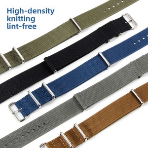 <span class=keywords><strong>Bracelet</strong></span> de <span class=keywords><strong>montre</strong></span> universel Trendybay en nylon sergé de luxe, design rétro, épaisseur 1,2 mm, pour hommes et femmes - Product Image 2