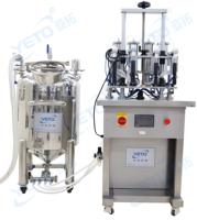 Table de remplissage automatique à quatre têtes pour bouteilles en verre/plastique de 150, 250, 300, 500 ml, pour huiles essentielles, eau et alcool, haute productivité