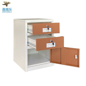 Diseño moderno Material de acero 2 cajones con cerradura Pedestal móvil Archivero Gabinete de almacenamiento de archivo de metal Muebles de oficina - Product Image 3