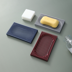 Sanga Custom Eco Friendly Self Draining Mold Soap Tray Drain Dish Holder for Bathroom - Product Image 1