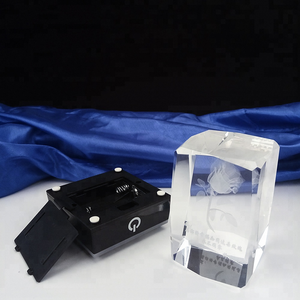 Cube en verre transparent gravé au laser 3D, souvenir Feng Shui, artisanat, gravure au laser 3D, photo gravée au laser 3D - Product Image 5