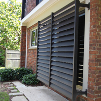 Panneaux de clôture de jardin solaires extérieurs, cadre en alliage d'aluminium perforé, moderne, certifié CE, écologique, durable, alimenté par l'énergie solaire