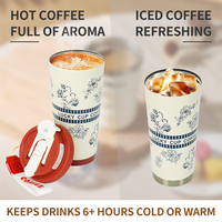 Mug de voyage en acier inoxydable 12oz 16oz 20oz, fonction de maintien de la chaleur, sans BPA, personnalisable, couvercle inclus pour les trajets quotidiens