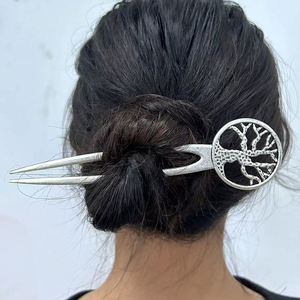 Pique à cheveux vintage en alliage style Viking, bâtonnet, pince, couteau poignard marin 16cm Maxfree pour femme - Product Image 1