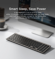 YESIDO 2.4G Wireless Connected Instrument Sensitive Keyboard for Computer