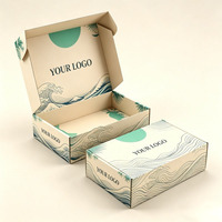 Caja de Envío Reciclable con Impresión a Doble Cara, Plegable, con Logotipo Personalizado, Rectangular, de Papel Recubierto, para Ropa, Zapatos y Regalos