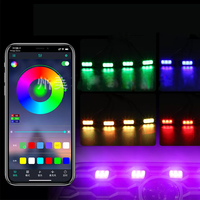 OVOVS Contrôle Bluetooth RGB Lumière LED de calandre avant RGB pour Toyota Tacoma 2016-2019