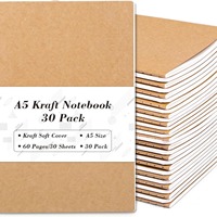 Bloc de Notas A5 de Papel Kraft, Serie de Colores Arcoíris, con Líneas para Escribir, Creativo, para Estudiantes, Papelería A4, 100 Hojas Sueltas, Regalo