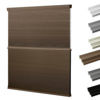 Stores en nid d'abeille sans fil occultants recyclables personnalisés stores cellulaires supérieurs et inférieurs pour fenêtres format de corde couleur de rail assortie unie