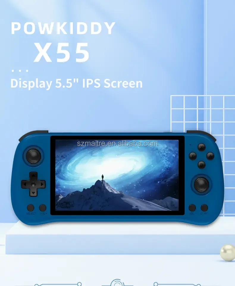 POWKIDDY X55 Retro Handheld Game Video Player Console 5.5