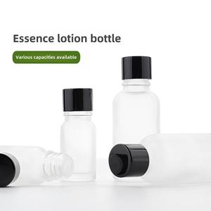 Botellas Redondas de Vidrio Esmerilado Personalizables Hopeck de 10/30 ml, Tapa de Pequeña Capacidad con Cepillo Dosificador <span class=keywords><strong>para</strong></span> Aceites Esenciales, Lociones y Tónicos - Product Image 4