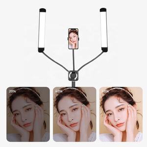 Éclairage annulaire à double led avec poignée réflexe, lumière pour photographie avec miroir de maquillage, pour smartphone - Product Image 5