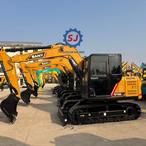 Excavadora de orugas Sany 75Cpro usada, excavadora de movimiento de tierras de alta calidad y bajo precio en stock, Ys 75 75c-9 Sy75 Sany75C en oferta. - Product Image 6