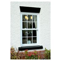 Ventana Corredera Vertical de PVC Resistente a los Rayos UV Prima, Sistema de Ventana Colgante Hermética e Impermeable para Zonas Costeras