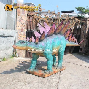 MY DINO <span class=keywords><strong>Jurassic</strong></span> Moving Dinosaur Stegosaurus Estatua Atracción PARA EL PARQUE - Product Image 3