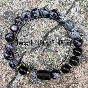 Bracelet en pierre naturelle avec perles de verre colorées, énergie des flammes jumelles, potentiel de marketing viral exclusif, gestionnaire de compte dédié - Product Image 3