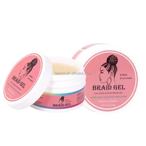 Custom Private Label Strong Hold Hair Braid Gel Hair Styling Edge Control Edge Wax Without Residue