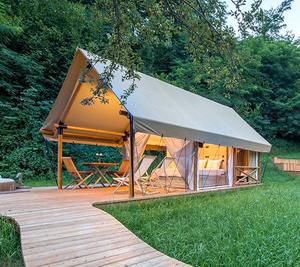 Customized Extra-Large Luxury Hotel <strong>Tent</strong> for <strong>Camping</strong> Square Shape with Double Layers Sunshade &amp; Rainproof for Wild Holiday House - Product Image 6